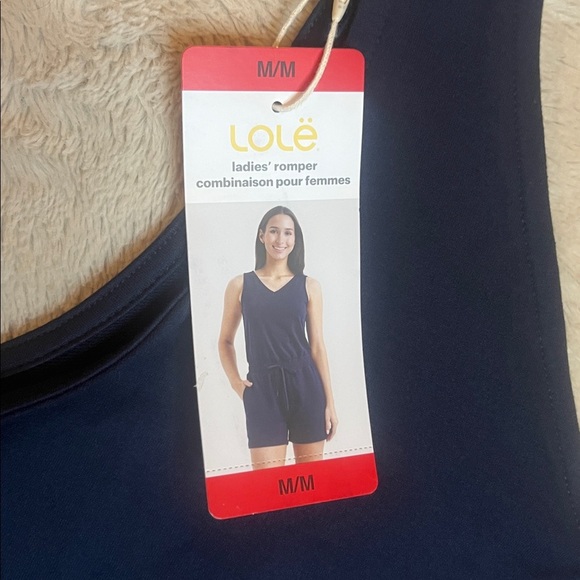 NWT Lole Women's Navy Soft Stretch Romper sz M - Picture 4 of 9